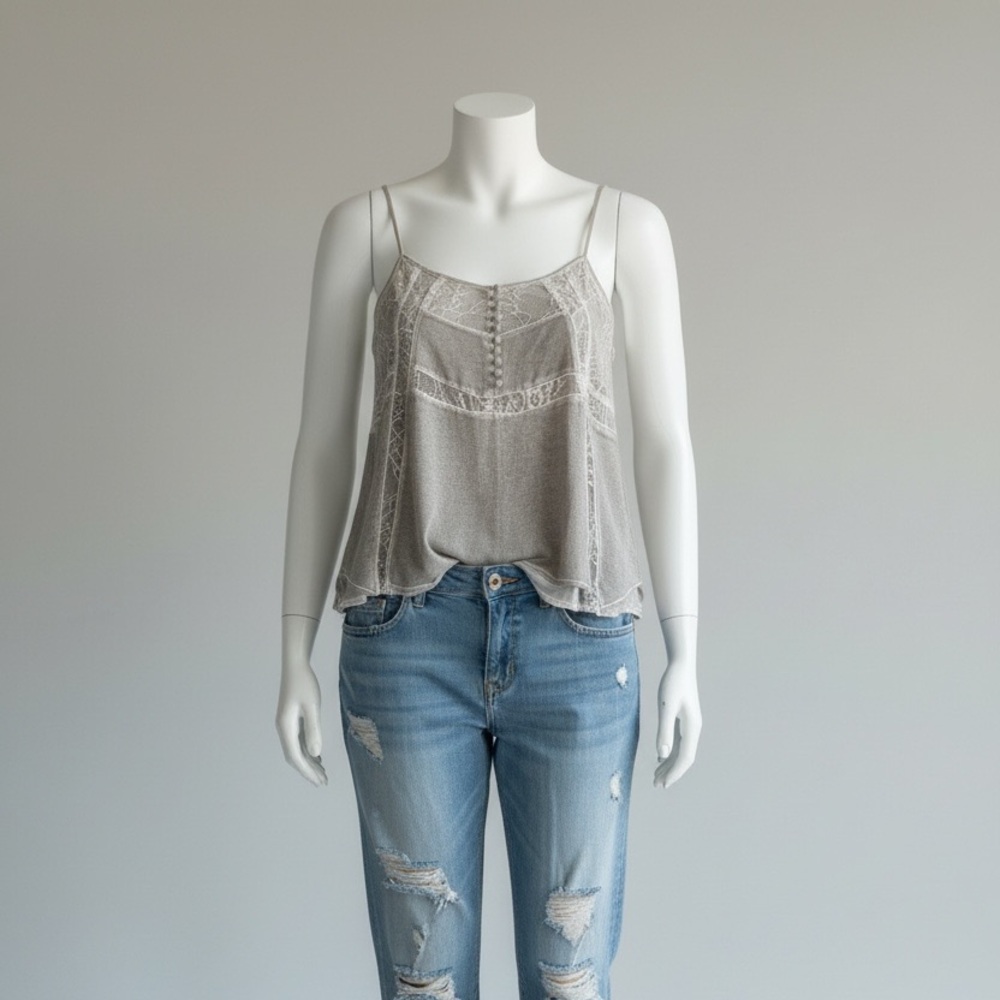 Gray summer tank